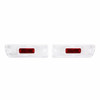 Trim Parts 1964 Chevrolet Chevelle Back Up Light Lens W/Red Reflector, Pair - A4225