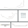 The Right Stuff 1964-65 GM A-Body, Pre-Bent Manual Front Disc Brake Conversion Line Kit - AOM64C2