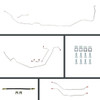 The Right Stuff 1964-65 GM A-Body, Pre-Bent Manual 4-Wheel Disc Brake Conversion Line Kit - AOM64H4