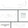 The Right Stuff 1964-65 GM A-Body, Pre-Bent Power 4-Wheel Disc Brake Conversion Line Kit - AOP64H4