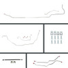 The Right Stuff 1968 GM A-Body, Pre-Bent Power 4-Wheel Disc Brake Conversion Line Kit - AOP68C4