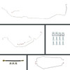 The Right Stuff 1966 GM A-Body, Pre-Bent OE Steel Front Disc Conversion 4-Wheel Brake Line Kit - ASM66H2