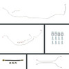 The Right Stuff 1967 GM A-Body, Pre-Bent OE Steel Front Disc Conversion 4-Wheel Brake Line Kit - ASM67H2