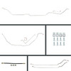 The Right Stuff 1968 GM A-Body, Pre-Bent OE Steel Front Disc Conversion 4-Wheel Brake Line Kit - ASM68H2