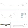 The Right Stuff 69-72 GM A-Body, Pre-Bent OE Steel Front Disc Conversion 4-Wheel Brake Line Kit - ASM69H2