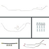 The Right Stuff 69-72 GM A-Body, Pre-Bent Stainless Front Disc Conversion 4-Wheel Brake Line Kit - ASM69H4