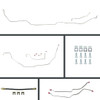 The Right Stuff 69-72 GM A-Body, Pre-Bent Stainless Front Disc Conversion 4-Wheel Brake Line Kit - ASP69H4