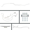 The Right Stuff 1959-64 Chevrolet Impala/Biscayne, Front Power Disc Conversion Brake Line Kit - BOP59H2