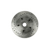 The Right Stuff 1978 Chevrolet Malibu, Zinc Washed, Drilled and Slotted Front Brake Rotor/Pair - BR07ZDC