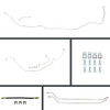 The Right Stuff 1964-67 Chevelle, OE Steel Front Manual Disc Conversion Brake Line Kit - CSM64H2