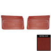 PUI Interiors 1969 Chevrolet Camaro Standard Red Front Door Panels - D221