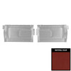 PUI Interiors 1967 Pontiac GTO/Lemans Convertible Red Rear Door Panels - D431V