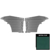 PUI Interiors 1968 Pontiac GTO/Lemans Hardtop Dark Aqua Rear Door Panels - D443C