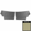PUI Interiors 1969 Pontiac GTO/Lemans Convertible Parchment/Black Rear Door Panels - D451V