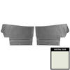 PUI Interiors 1969 Pontiac GTO/Lemans Convertible White/Black Rear Door Panels - D458V