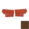 PUI Interiors 1970 Pontiac GTO/Lemans Sport Convertible Dark Saddle Rear Door Panels - D469-1V