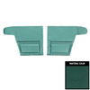 PUI Interiors 1968 Pontiac Firebird Convertible Standard Dark Aqua Rear Door Panels - D625V