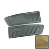 PUI Interiors 1967 Ford Mustang Standard Ivy Gold Front Door Panels - D672