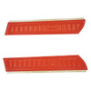 PUI Interiors 1974 Chevrolet Camaro Standard Bright Red Front Door Panels - D739