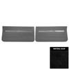 PUI Interiors 1966 Chevrolet Chevelle Black Gold Edition Front Door Panels - DO280
