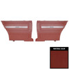 PUI Interiors 1966 Chevrolet Chevelle Hardtop Red Gold Edition Rear Door Panels - DO281C