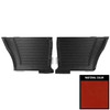 PUI Interiors 1964 Pontiac GTO/Lemans Hardtop Red Gold Edition Rear Door Panels - DO401C