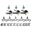 The Right Stuff 1970-74 Mopar E-Body 21-Piece, 5/16 and 3/8 and 1/4 Fuel Line Clip Set - ECS007