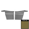 PUI Interiors 1968 Camaro Convertible Standard Pre-Assembled Ivy Gold Rear Door Panels - PD213V