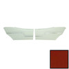 PUI Interiors 1970 Chevelle Hardtop Pre-Assembled Red Rear Door Panels - PD241C