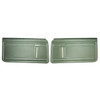 PUI Interiors 1970 Chevrolet Nova Standard Pre-Assembled Dark Metallic Green Front Door Panels - PD344