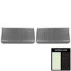 PUI Interiors 1964 Pontiac GTO/LeMans Pre-Assembled White/Black Front Door Panels - PD402