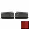 PUI Interiors 1970 Pontiac GTO/LeMans Pre-Assembled Red Front Door Panels - PD468
