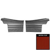 PUI Interiors 1970 Pontiac GTO/LeMans Convertible Pre-Assembled Red Rear Door Panels - PD468V