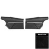 PUI Interiors 1969 Pontiac Firebird Hardtop Standard Pre-Assembled Black Rear Door Panels - PD600C