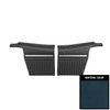PUI Interiors 1969 Firebird Convertible Standard Pre-Assembled Dark Blue Rear Door Panels - PD601V