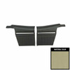 PUI Interiors 1969 Firebird Convertible Standard Pre-Assembled Parchment Rear Door Panels - PD603V
