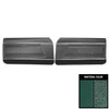 PUI Interiors 1968 Pontiac Firebird Standard Pre-Assembled Dark Aqua Front Door Panels - PD625