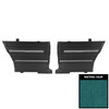 PUI Interiors 1966 Chevelle Hardtop Aqua Pre-Assembled Gold Edition Rear Door Panels - PDO285C
