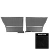 PUI Interiors 1964 Chevelle Hardtop Black Pre-Assembled Gold Edition Rear Door Panels - PDO300C