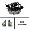 The Right Stuff 1967-72 GM A/F/X-Body, 7" Chrome Dual Diaphram Brake Booster With Brackets - (RPB7137C)