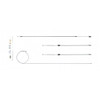 The Right Stuff 1967-74 Mopar A-Body, Stainless Steel Emergency Brake Cable Kit - (RSBCY04S)