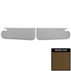 PUI Interiors 1965 Chevrolet Nova Hardtop Saddle Perforated Sun Visors - SV11108BC