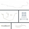 The Right Stuff 69-74 Nova Power 4 Wheel Disc Conversion OE Steel Brake Line Kit - (XOP69H4)