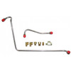 The Right Stuff 1968-70 Ford Mustang/Fairlane, Pre-Bent Stainless Steel Fuel Pump To Carb Line - (ZPC6803S)