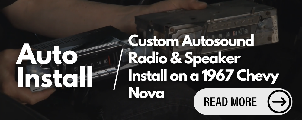 Built-In Bluetooth, Classic Style: Custom Autosound USA-740 Radio & Speaker Install on a 1967 Chevy Nova