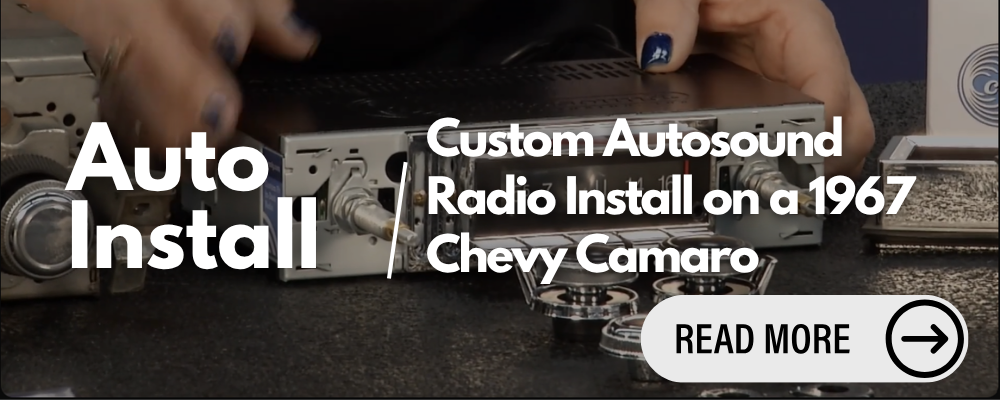 Custom Autosound USA-740 Radio Install on a 1967 Chevy Camaro Convertible