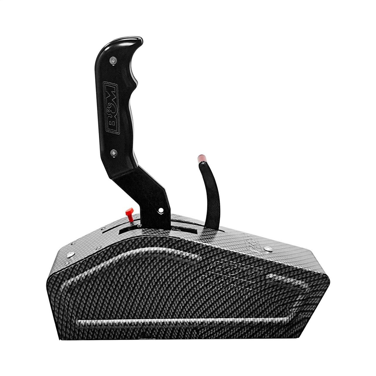 BandM Magnum Grip Stealth Pro Ratchet Auto Gated Shifter Univ 2/3/4-Speed Carbon - BM-81119