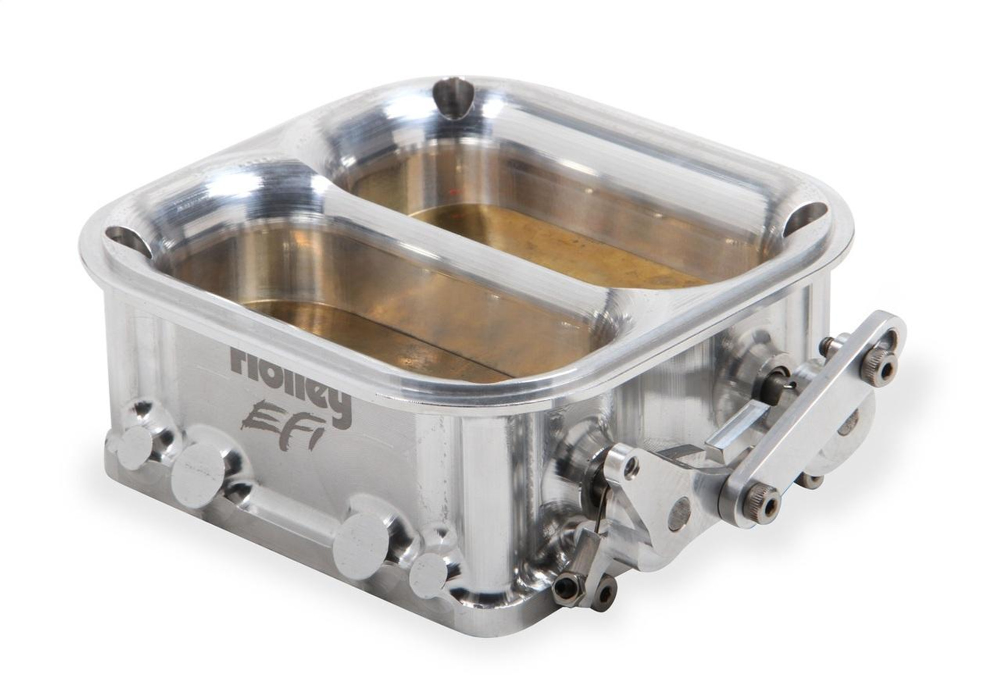 Holley EFI EFI Dominator Flange Throttle Body, 2550 CFM, Big Dual, w/o EFI Fuel Rails - EFI-112-593