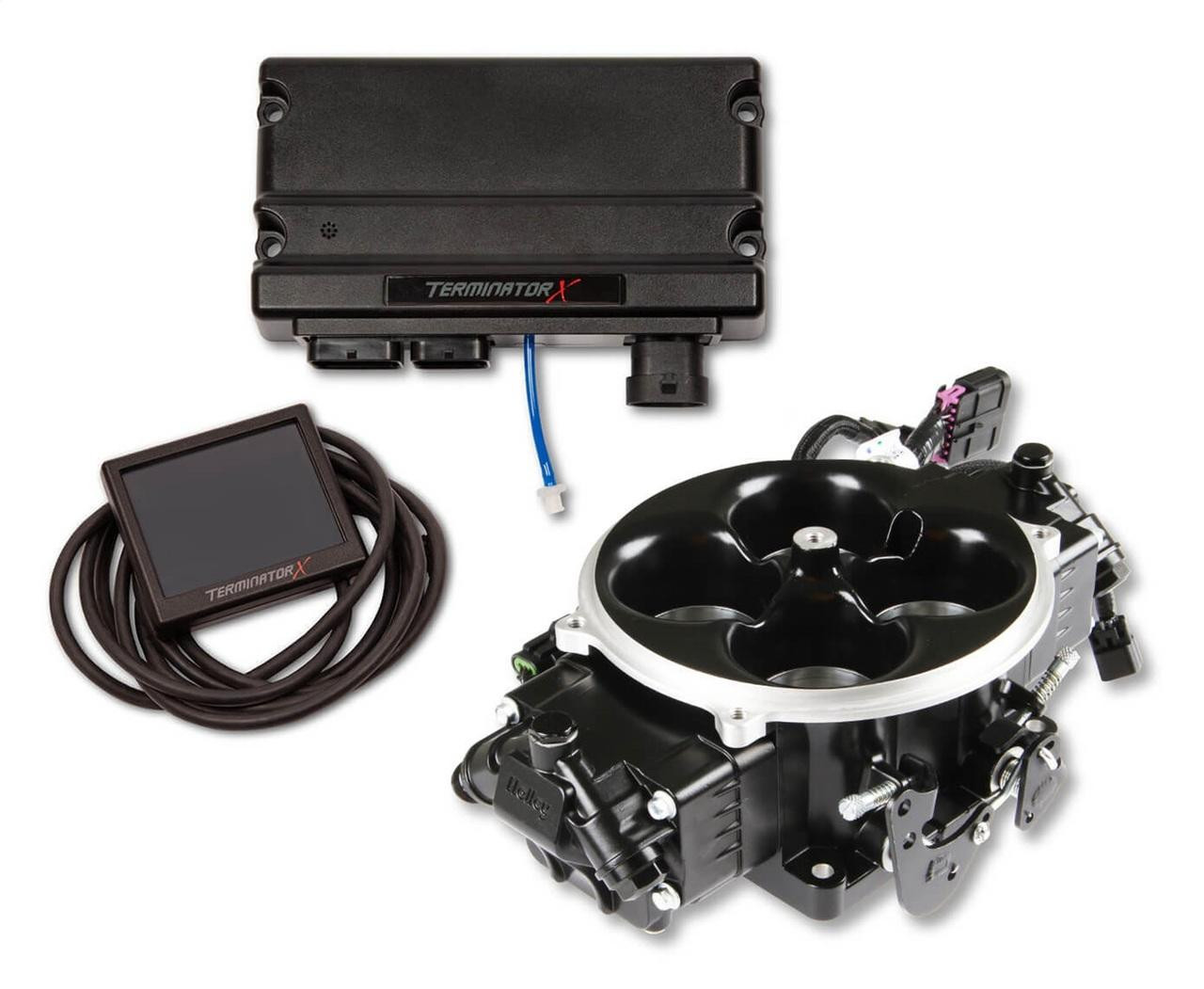 Holley EFI Terminator X Stealth 4500 System, 8 INJ, Black - EFI-550-1071