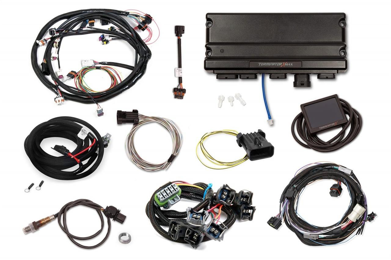Holley EFI Terminator X MAX Ford MPFI w/Trans Control Universal w/92-97 4R70W EV1 w/Screen - EFI-550-943